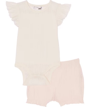 Baby romper + korte broek