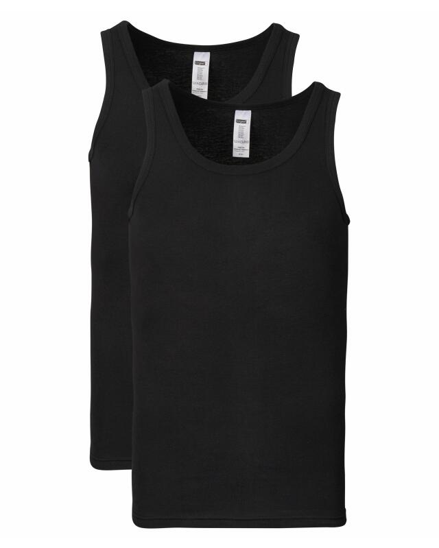 Maillots de corps basiques homme, noir — KiK, produit allemand authentique au Maroc