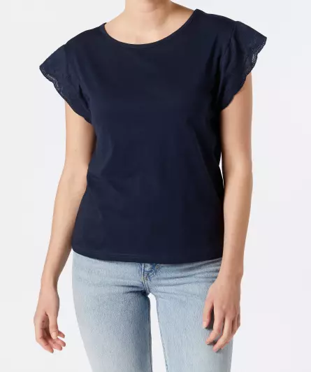 T-Shirt mit Flügelärmeln
