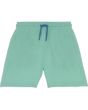 Hellgrüne Musselin-Shorts