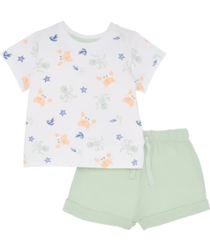 T-Shirt + Musselin-Shorts