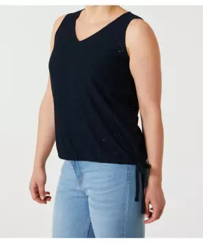 Tanktop mit Lochmuster