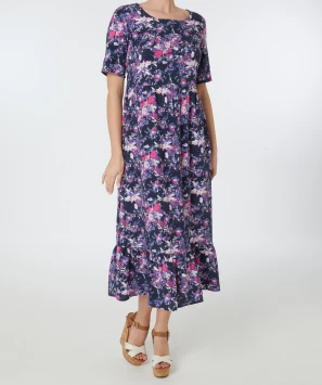 Midikleid Blumen