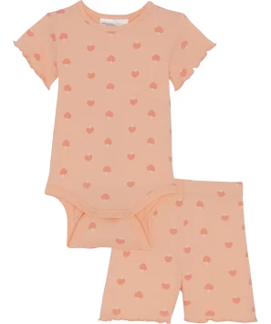 Baby romper + korte broek