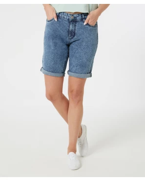 Jeans-Shorts mit Waschungseffekten