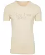 Naturfarbenes T-Shirt