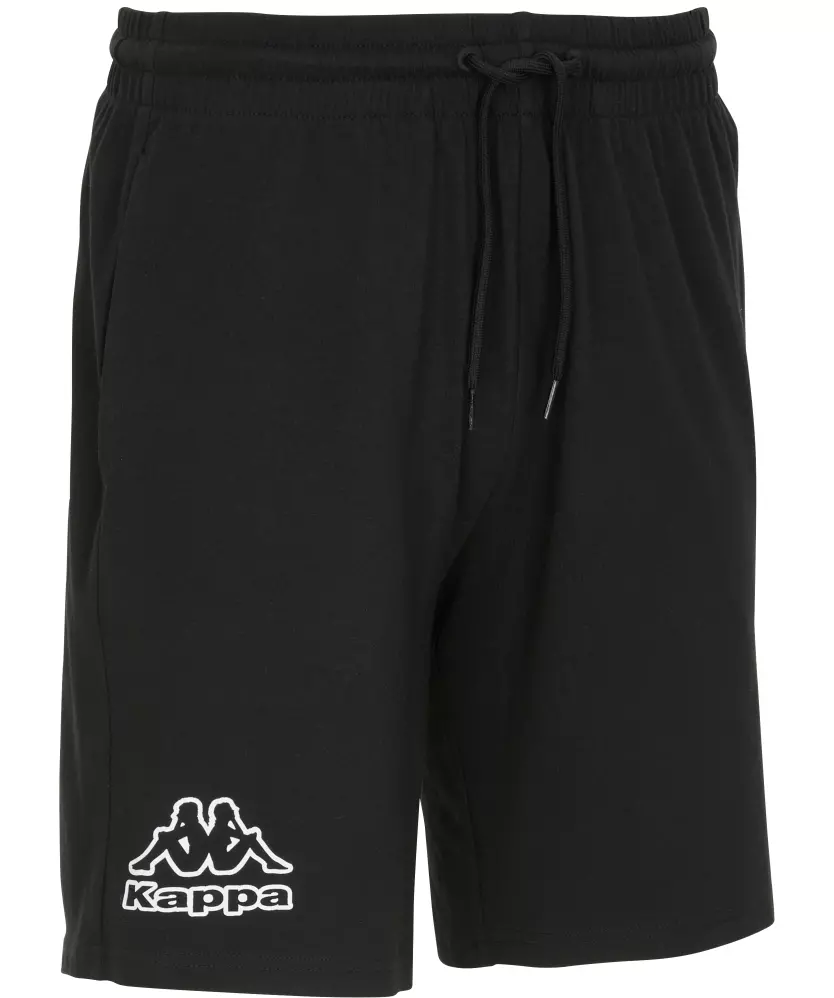 Black kappa shorts on sale
