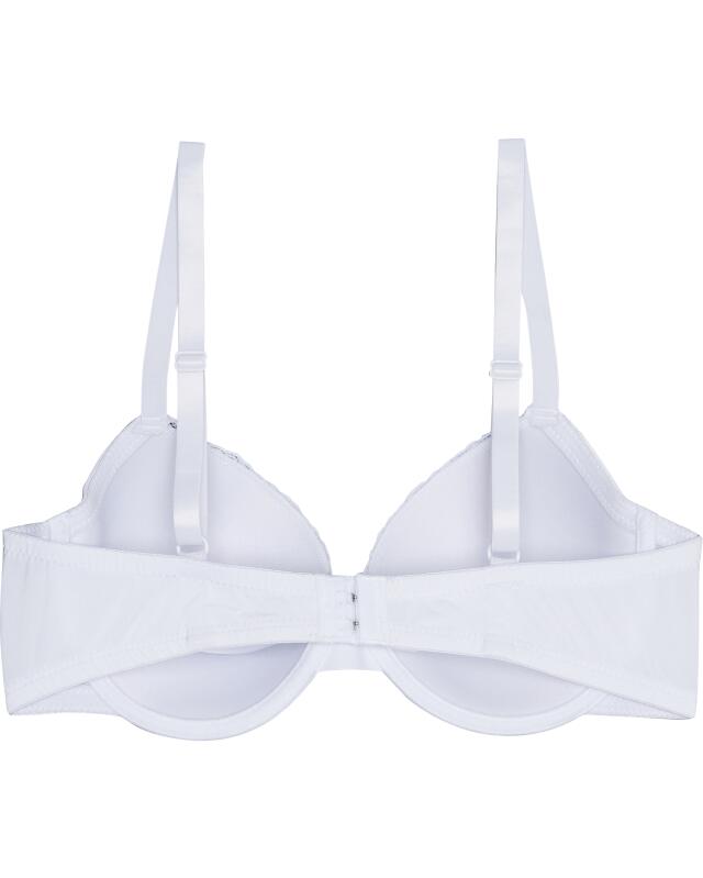 Soutien-gorge à armatures uni femme, blanc à motifs (KiK Einfarbiger Bügel-BH (weiß gemustert)) — KiK, produit allemand authentique au Maroc