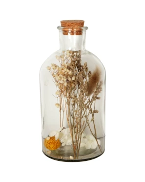 Deko-Flasche mit Trockenblumen
