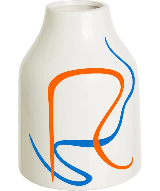 Keramikvase Linien-Design