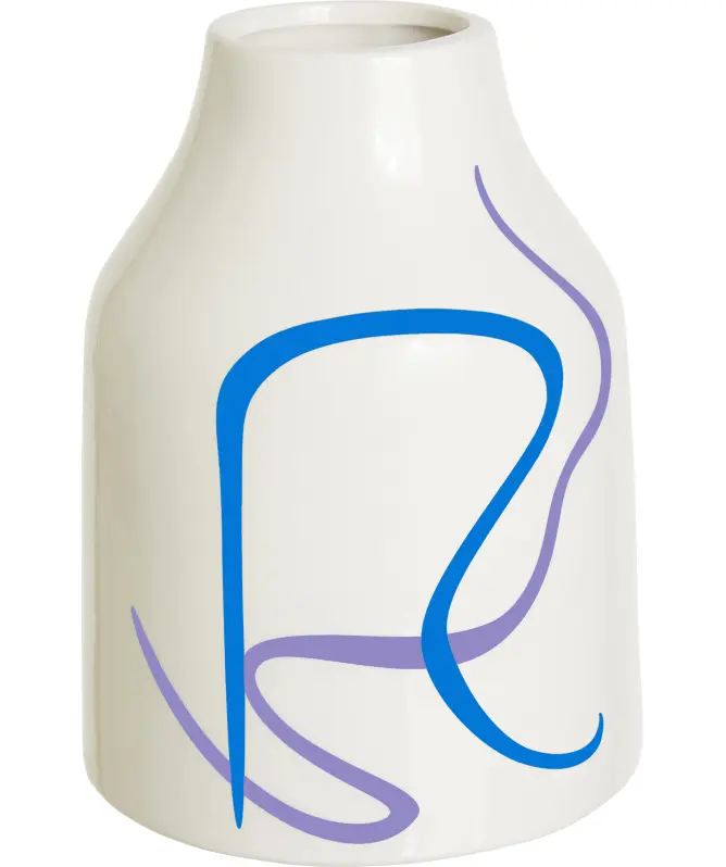 Keramikvase Linien-Design