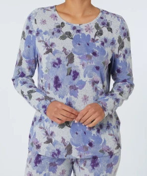 Flauschpullover Blumen