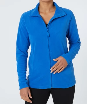 Blaue Fleecejacke