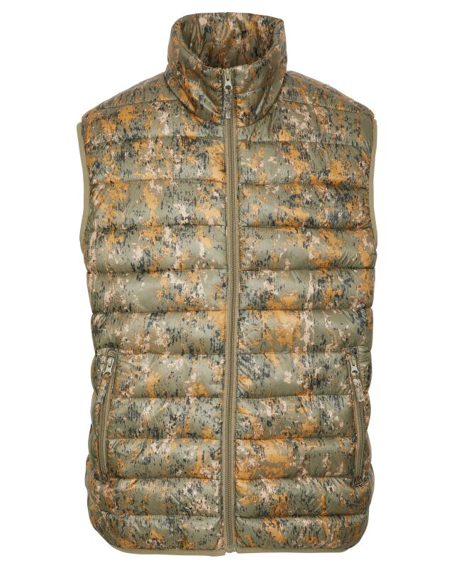 Gilet sans manches matelassé à motifs homme, imprimé camouflage (KiK Gemusterte Steppweste (Tarndruck)) — KiK, produit allemand authentique au Maroc