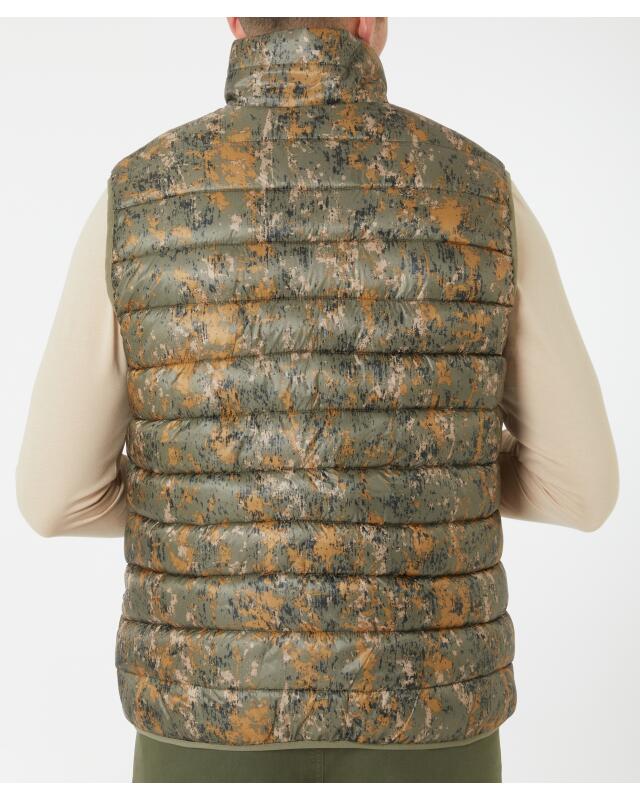 Gilet sans manches matelassé à motifs homme, imprimé camouflage (KiK Gemusterte Steppweste (Tarndruck)) — KiK, produit allemand authentique au Maroc