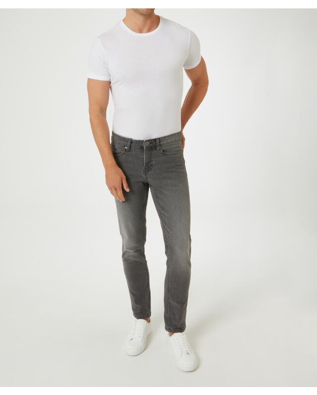 Jean basique longueur 32 homme, jean gris — KiK, produit allemand authentique au Maroc