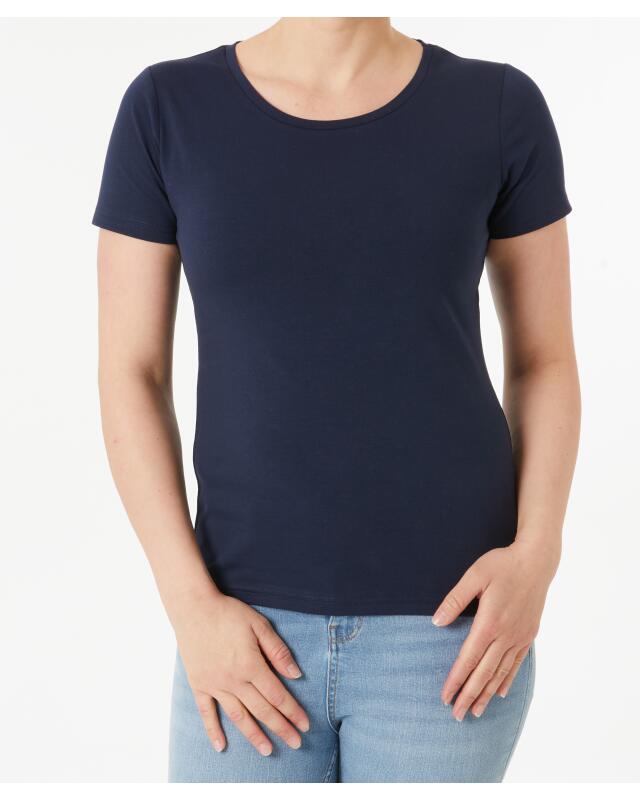 T-shirt for women, navy (KiK Dunkelblaues T-Shirt (dunkelblau)) — KiK, authentic German product in Morocco