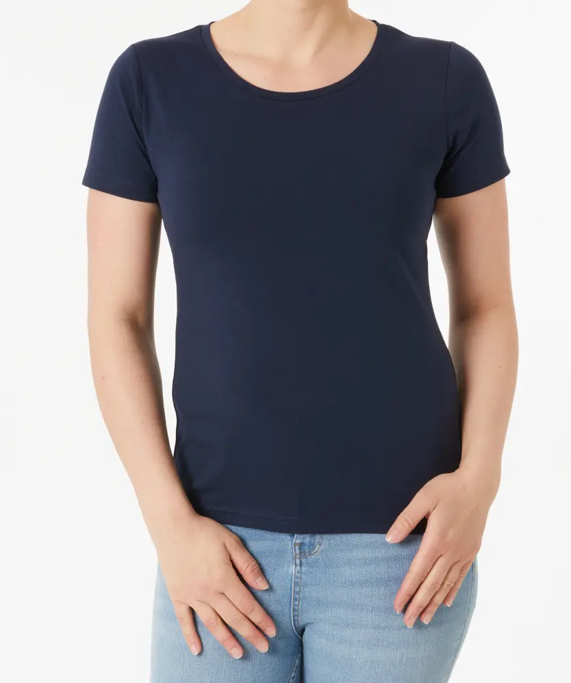 Dunkelblaues T-Shirt Janina, Stretchanteil
