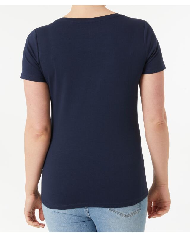 T-shirt for women, navy (KiK Dunkelblaues T-Shirt (dunkelblau)) — KiK, authentic German product in Morocco