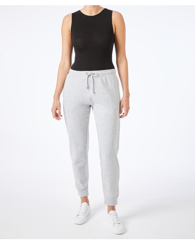 Pantalon de jogging basique femme, gris chiné (KiK Basic Jogginghose (grau melange)) — KiK, produit allemand authentique au Maroc