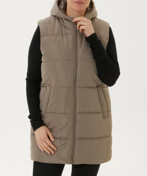 Bodywarmer met capuchon