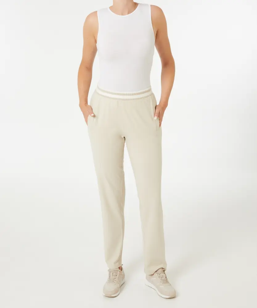 Jogginghose in Naturfarben Janina, Seitentaschen