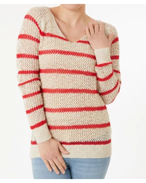 Gestreifter Strickpullover