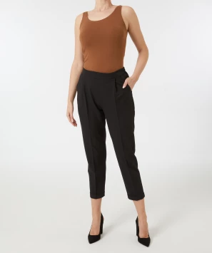 Pull-on broek in zwart