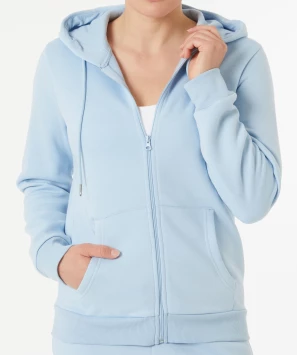 Hellblaue Sweatjacke