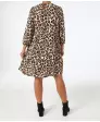 Midikleid Leopardenmuster