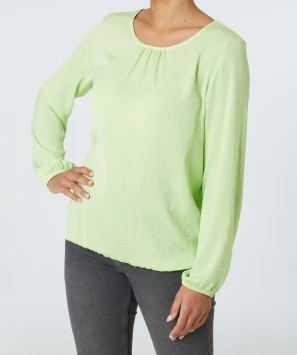 Blusenshirt in Limette