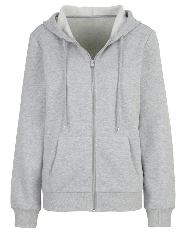 جاكيت سويت بسحاب للنساء، رمادي مبرقش (KiK Einfache Sweatjacke (grau melange)) — KiK, منتج ألماني أصلي في المغرب