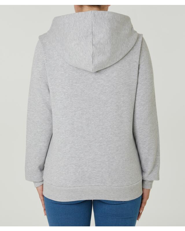جاكيت سويت بسحاب للنساء، رمادي مبرقش (KiK Einfache Sweatjacke (grau melange)) — KiK, منتج ألماني أصلي في المغرب