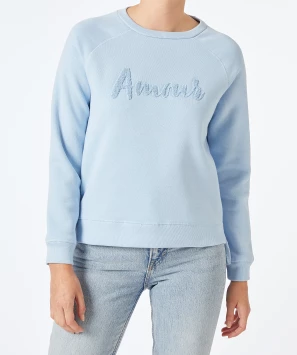 Sweater met applicatie