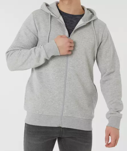 Sweatjacke in Melange