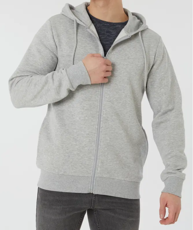 Sweatjacke in Melange