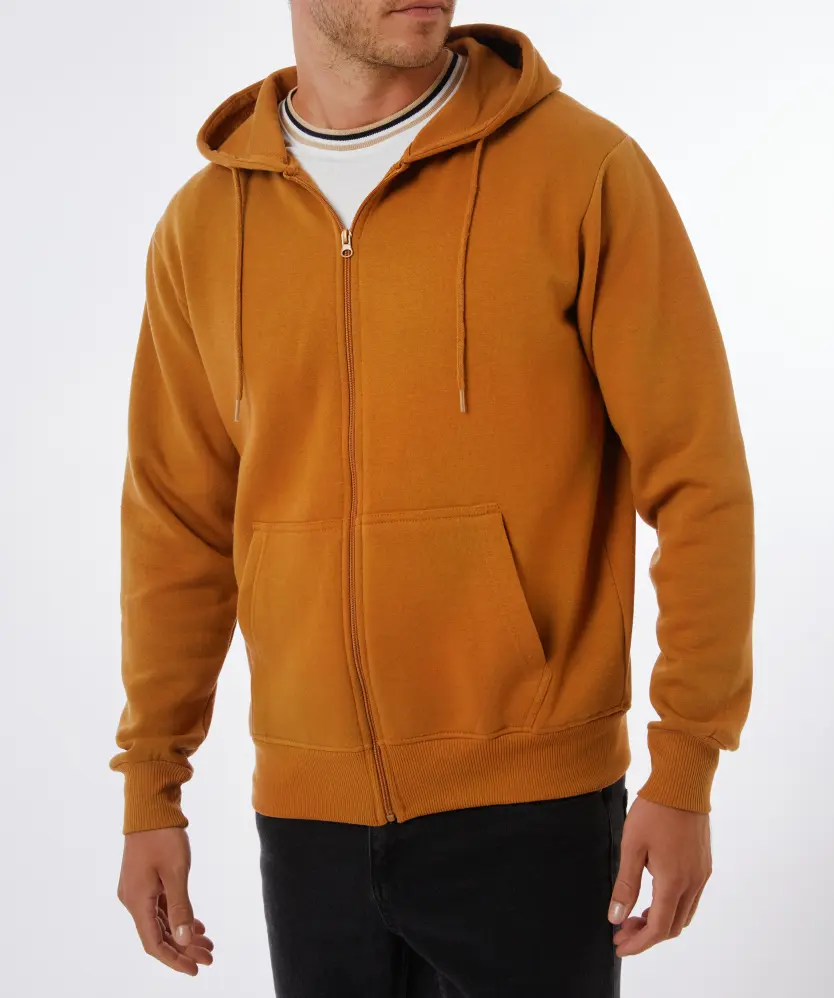 Mykik Kik Hoodie Herren Legere Sweatjacke, X-Mail, Camel Günstig