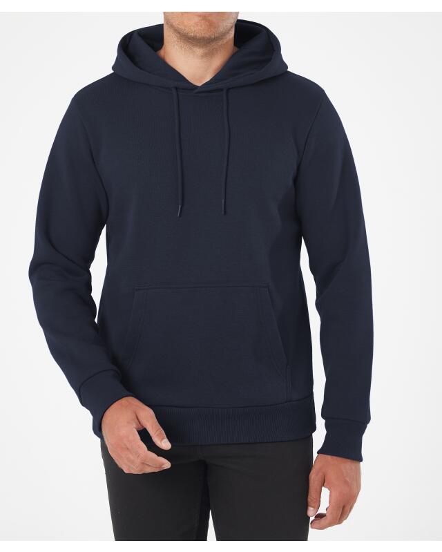 Hooded sweatshirt for men, navy (KiK Sweatshirt mit Kapuze (dunkelblau)) — KiK, authentic German product in Morocco