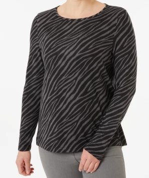 Sweter polarowy zebra