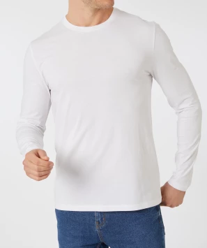 Langarmshirt aus Baumwolle