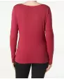 Weinrotes Langarmshirt