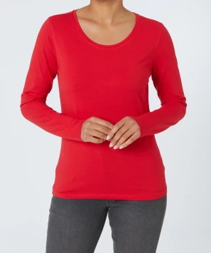 Rotes Langarmshirt