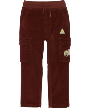 Corduroy broek met cargozakken