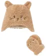 Mütze + Handschuhe aus Teddyfleece