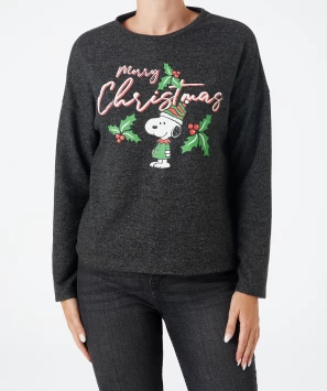 Sweter Snoopy na Boże Narodzenie