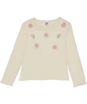 Langarmshirt Blumen