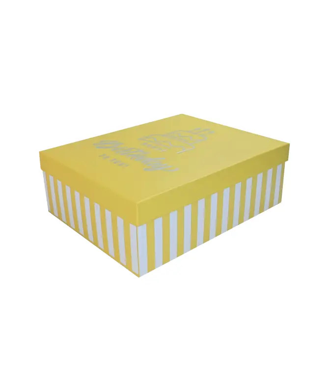 Gestreifte Geschenkbox