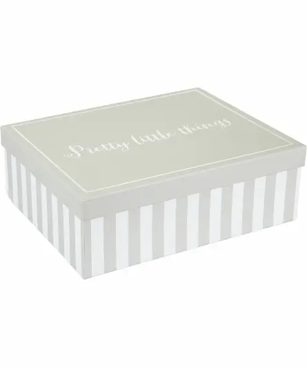 Gestreifte Geschenkbox