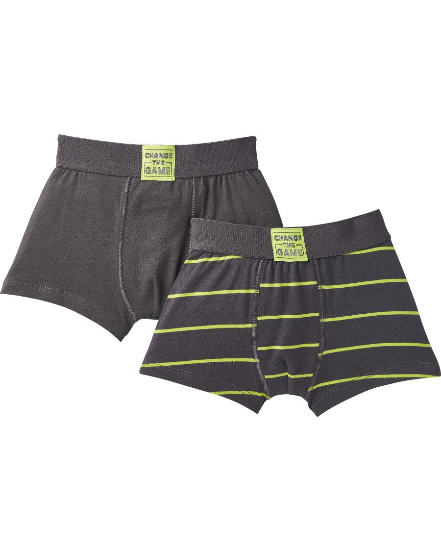 Retro Boxershorts mit Aufnäher dunkelgrau