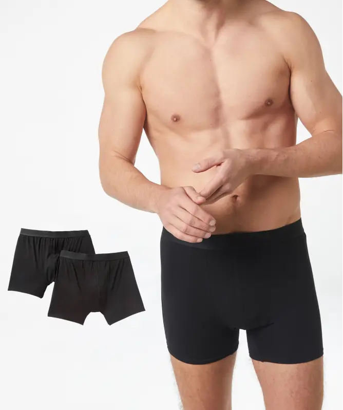 Schwarze Retro Boxershorts